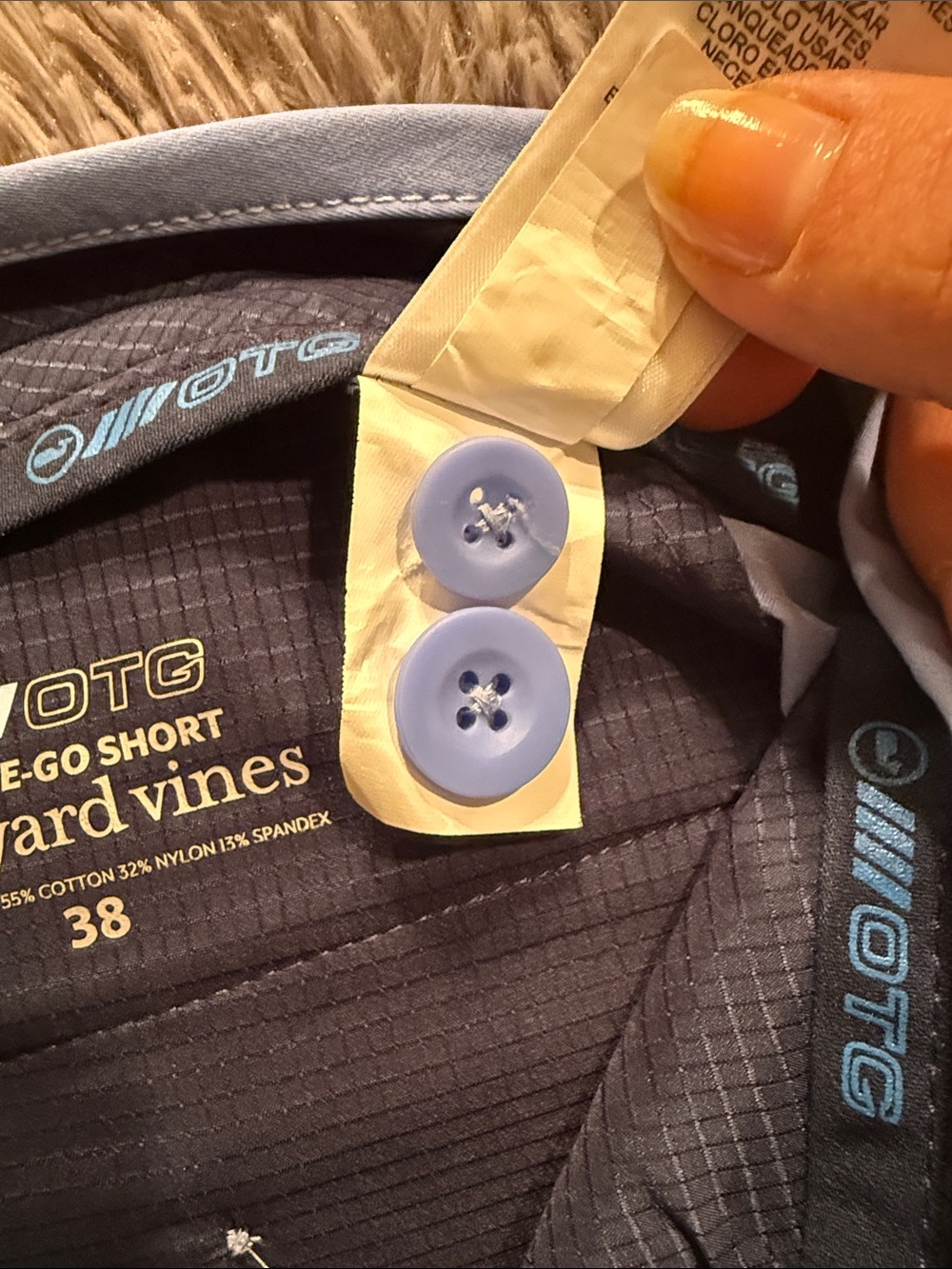 Vineyard Vines On-The-Go Periwinkle Blue Flat-Front Men's Shorts - Picture 8 of 8